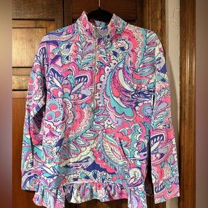 Lilly Pulitzer Pink and Blue Patterned Jacket